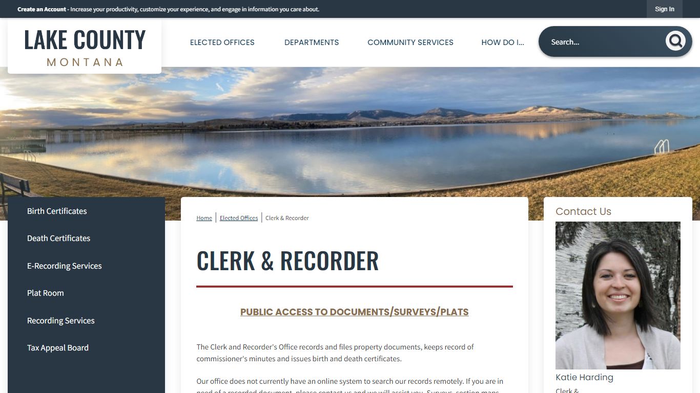 Clerk & Recorder | Lake County, MT